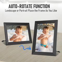 32GB Digital Picture Frame 10.1 Inch with 1280x800 Touch Screen Easy Setup Instantly Share Photos and Videos Unlimited Cloud Storage