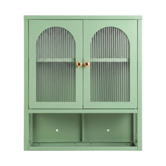 Artiss Buffet Cabinet Sideboard Wall Mounted Fluted Display Storage 70cm Green