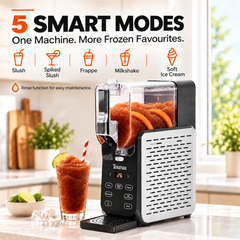 Tourua 2.8L Slushie Machine Frozen Drink Maker with 5 Preset Modes No Ice Needed Soft Ice Cream Milkshake Frappe Spiked Slushi Rinse Function 220W
