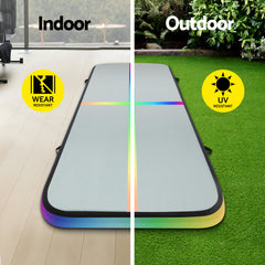 Everfit 4X1X0.2M Air Track Inflatable Tumbling Mat Gymnastics Yoga Mat
