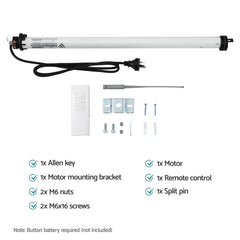 Instahut Pivot Arm Awning Motor Replacement Kit With Remote Control