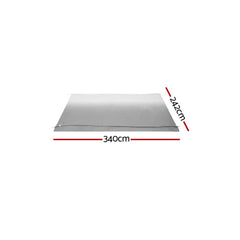 Weisshorn 12ft Caravan Awning RV Replacement Fabric 3.40M x 2.42M