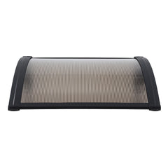 Instahut Window Awning Drainage 0.6mx0.6m Outdoor Brown
