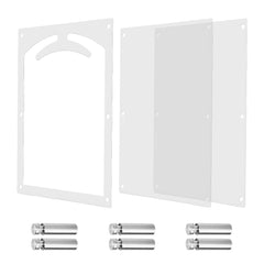 Acrylic Sports Jersey Frame Wall Mounted 3D Design Shirt Display Case with UV Protection and Built-in Hanger Transparent Memorabilia Storage Case 75×95×4cm