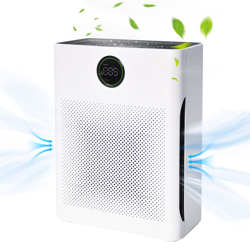 Air Purifier Pet Hair Collector for Large Room Pet Homes and Office with Smart Mode and Air Quality Display Includes 4-Layer Filters   Quiet Operation