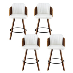 Artiss Wooden Bar Stools Swivel Kitchen Counter Stool Chair 58cm Seat Height
