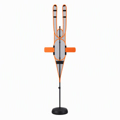 Basketball Defender Dummy 155-275cm Adjustable Shooting Passing Training Mannequin Black Orange