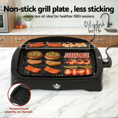 Grillz 1950W Electric BBQ Grill Non-stick Plate for Indoor Outdoor