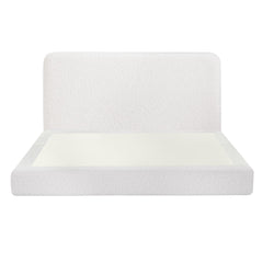 Artiss Double Bed Frame Boucle Fabric Vacuum Compressed Beds Removable Washable Cover