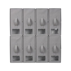 Artiss Bed Sheet Organisers Box Set 8Pcs Storage King Size Bedding Foldable Grey