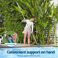 Bestway Pool Vacuum Cleaner Handheld Rechargeable Maintenance Kit Debris 2L