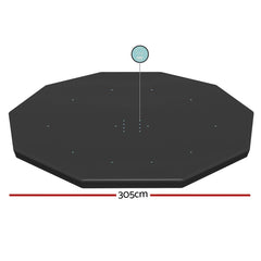 Bestway Pool Cover Fits 3.05m Round Above Ground Swimming Pool PVC Blanket