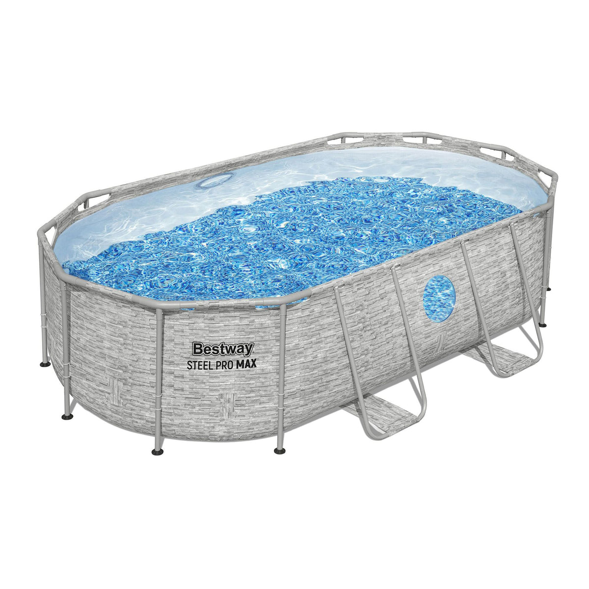 Bestway Swimming Pool 427x250x100cm Steel Frame Above Ground Pools Filter Pump Ladder 7250L