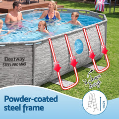 Bestway Swimming Pool 427x250x100cm Steel Frame Above Ground Pools Filter Pump Ladder 7250L