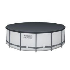 Bestway Swimming Pool 427x427x122cm Steel Frame Above Ground Pools Round Filter Pump Ladder