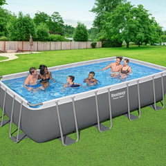 Bestway Swimming Pool 549x274x122cm Steel Frame Above Ground Pools Filter Pump Ladder 14812L