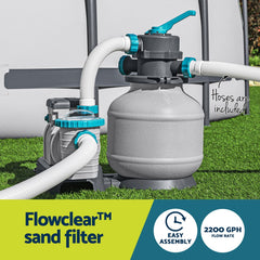 Bestway Pool Pump Sand Filter 2200GPH 8327L/H Pools Flowclear Filters