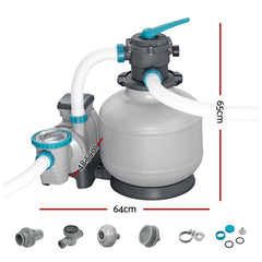 Bestway Pool Pump Sand Filter 3000GPH 11355L/H Pools Flowclear™ Filters