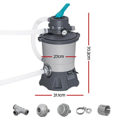 Bestway Pool Pump Sand Filter 800GPH 3028L/H Pools Flowclear Filters