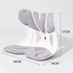 BKT Cushion Portable Ergonomic Lower Back Seat Lumbar Support Chair Posture Corrector Extra Large Fit 75-150kg Users for Home Office Chair and Floor Seat