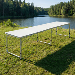 Weisshorn Folding Camping Table 240CM Portable Outdoor Picnic BBQ Aluminium Desk