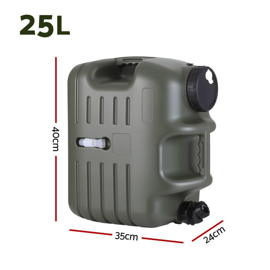Weisshorn 25L Water Container Jerry Can Bucket Camping Outdoor Storage Tank