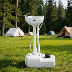 Weisshorn Camping Basin Portable Hand Wash Sink Stand 19L Capacity