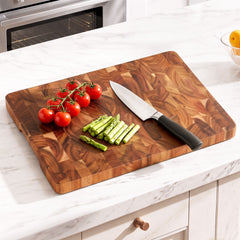 5-Star Chef Acacia Wooden Cutting Board End Grain Chopping Board