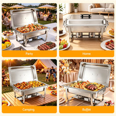 5-Star Chef Chafing Dish 9L 1-Pan Buffet Warmer Food Warmer Catering Server