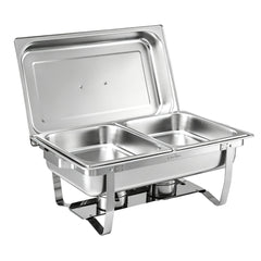 5-Star Chef Chafing Dish 8L 2-Pan Buffet Warmer Food Warmer Catering Server