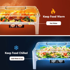 5-Star Chef 9L Chafing Dish Buffet Warmer Food Warmer Catering Server