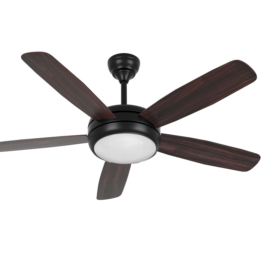 Devanti 52'' Ceiling Fan AC Motor 5 Blades w/Light - Dark Wood – Yarra ...