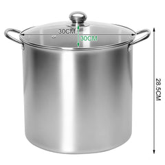 8Pcs Canning Pot Set 21.5Qt Stainless Steel Water Bath Canner with Folding Rack and Glass Lid Canning Starter Kit Compatible with Induction and Gas Stoves