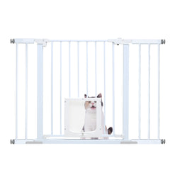 Alston 76cm Tall Baby Pet Security Gate Safety Adjustable Width with Cat Door for House Doorways Stairs Guard Extension Part Width 12cm/24cm Wall Mount