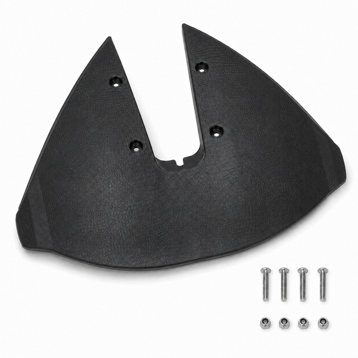 Hydrofoil Stabilizer Fin for 15-300HP Outboard Motors, ABS Boat Performance Foil with Mounting Hardware, Black