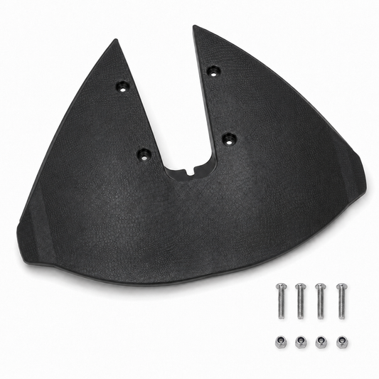 Hydrofoil Stabilizer Fin for 15-300HP Outboard Motors, ABS Boat Performance Foil with Mounting Hardware, Black
