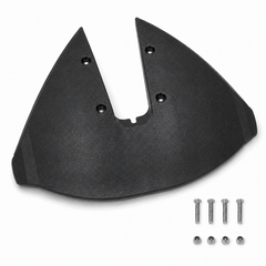 Hydrofoil Stabilizer Fin for 15-300HP Outboard Motors, ABS Boat Performance Foil with Mounting Hardware, Black