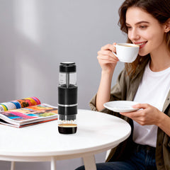 Portable Espresso Coffee Maker Lightweight Coffee Hand Press Machine Compatible with Ground Coffee and Capsule For Office Travel Camp Manually
