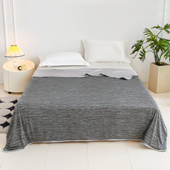 Summer Cooling Blanket90"x90" Lightweight Breathable Ice Cooling Throw Soft Cold Blankets for Bed Sofa or Couch Keeps Hot Sleepers Cool Large 229x228cm Grey