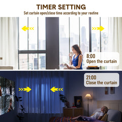 3-in-1 Intelligent Automatic Curtain Opener Rechargeable Battery Operated Curtain Robot Smart Control Via App with Timer Fit for Roman Rod T/U-shaped Track