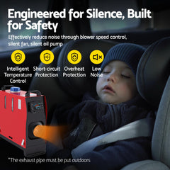 Giantz Diesel Air Heater All-in-one 12V 5KW LCD Remote Control for Car RV Indoors caravan machinery