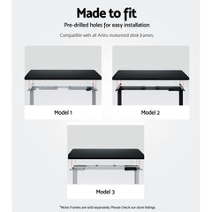 Artiss Standing Desk Top Black 120CM