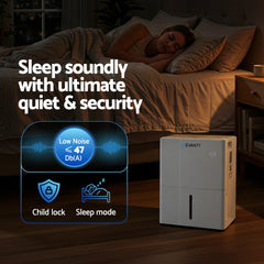 Devanti 30L/Day Dehumidifier Home Air Dryer Mould Moisture 4.7L Tank