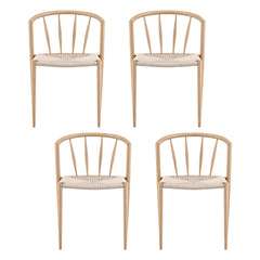 Artiss Dining Chairs Set of 4, Leisure Accent Chair for Living Room & Balcony Spindle Back