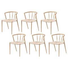 Artiss Dining Chairs Set of 6, Leisure Accent Chair for Living Room & Balcony Spindle Back