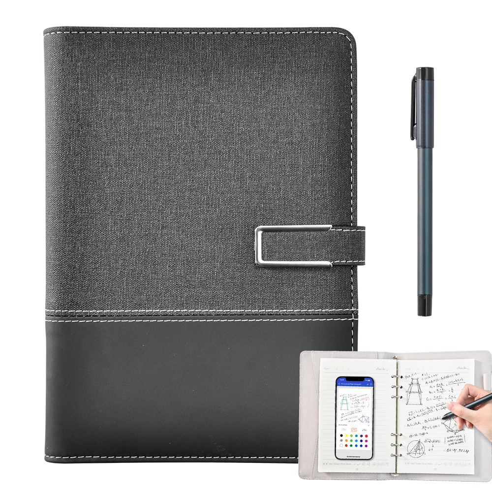 Smart Digital Notebook AI Powered Digital Sketchbook Set with Sync Pen and A5 Erasable Paper Refill for Drawing Writing Notetaking Bluetooth Real Time Sync