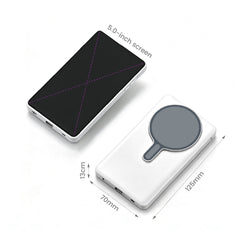 5 Inch Magnetic Selfie Monitor for iPhone Touch Screen Rear Camera Viewfinder Wireless Screen Mirroring Vlogging Live Streaming Remote Control