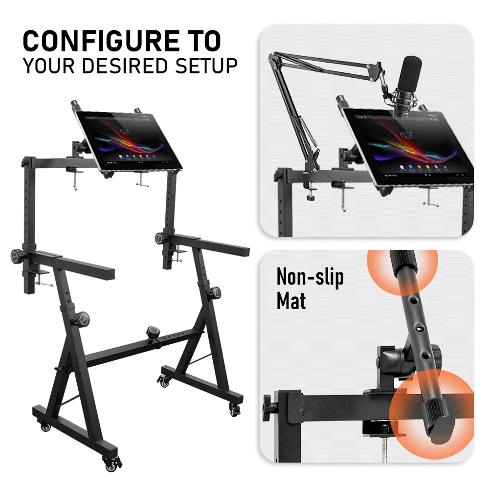 Keyboard Stand Portable Heavy Duty Liquid Stands Height and Width Adjustable For Electric Digital Piano and Synths Fits Z Style Stand