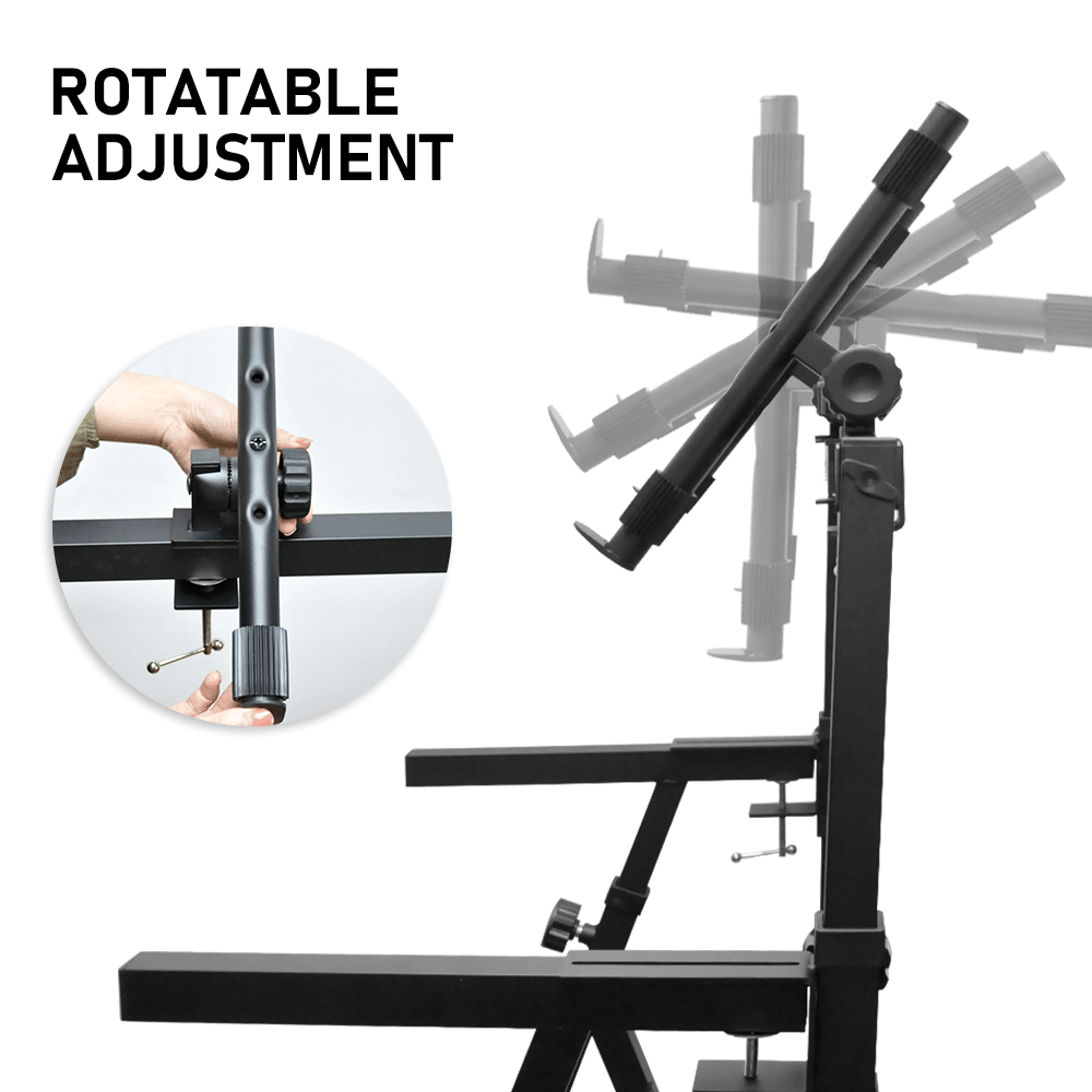 Keyboard Stand Portable Heavy Duty Liquid Stands Height and Width Adjustable For Electric Digital Piano and Synths Fits Z Style Stand