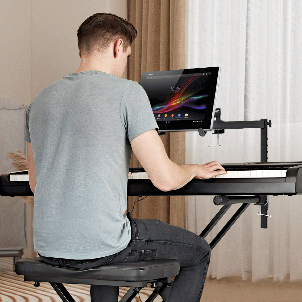 Keyboard Stand Portable Heavy Duty Liquid Stands Height and Width Adjustable For Electric Digital Piano and Synths Fits Z Style Stand
